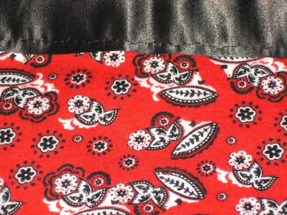 Flannel Red Bandana Pillowcase