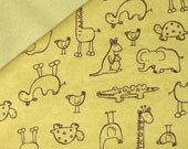 Flannel Green Animal Baby Blanket