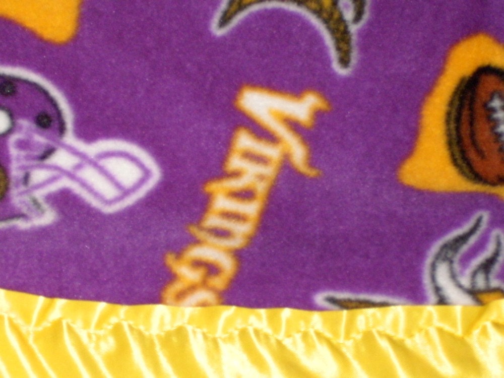 Fleece Pillowcase with Vikings Print