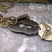RESERVED - skeleton key wing necklace- exclusive design