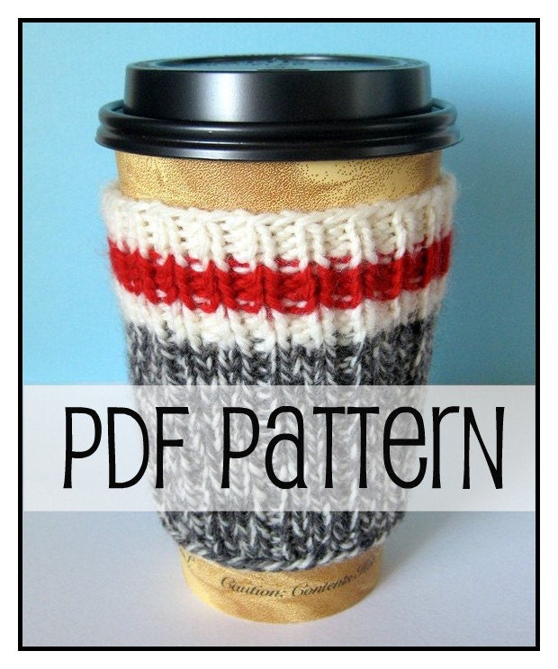 NEW Instant Download - Kodiak Inspired Coffee Sock PDF Knitting Pattern