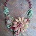 Set FIRE to the RAIN ... Romantic Statement BIB Necklace with Vintage French Chic and Boho Gypsy Charm