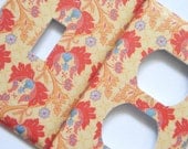 Switchplate Light Switch Cover Outlet Cover Orange and Red Fancy