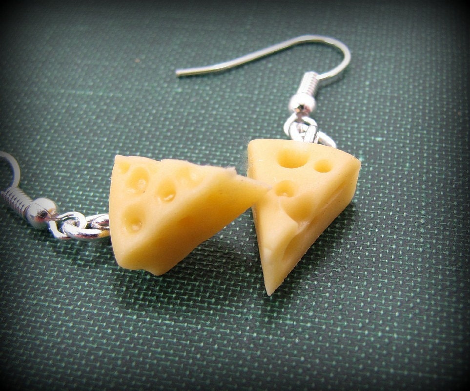 Cheese Wedge Earrings