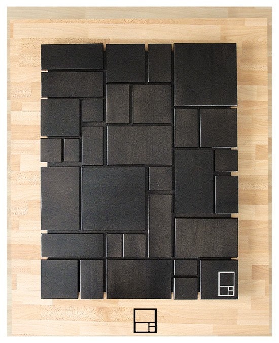 MSTRF / Mund Series - 24 x 32 Solid Wood Wall Piece with Ebony Finish