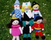 PDF Knitting Pattern - 'Little People - Play Dress-Up'