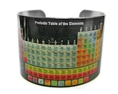 Periodic Table of the Elements stainless steel cuff bracelet