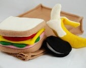 Felt Sack Lunch - Sandwich, Cookie, Banana and Sack (Patterns and Instructions)