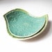 Ceramic plate set Lace textured bird plates in key lime green and seafoam turquoise stoneware ceramic pottery Crochet imprint nesting bowls