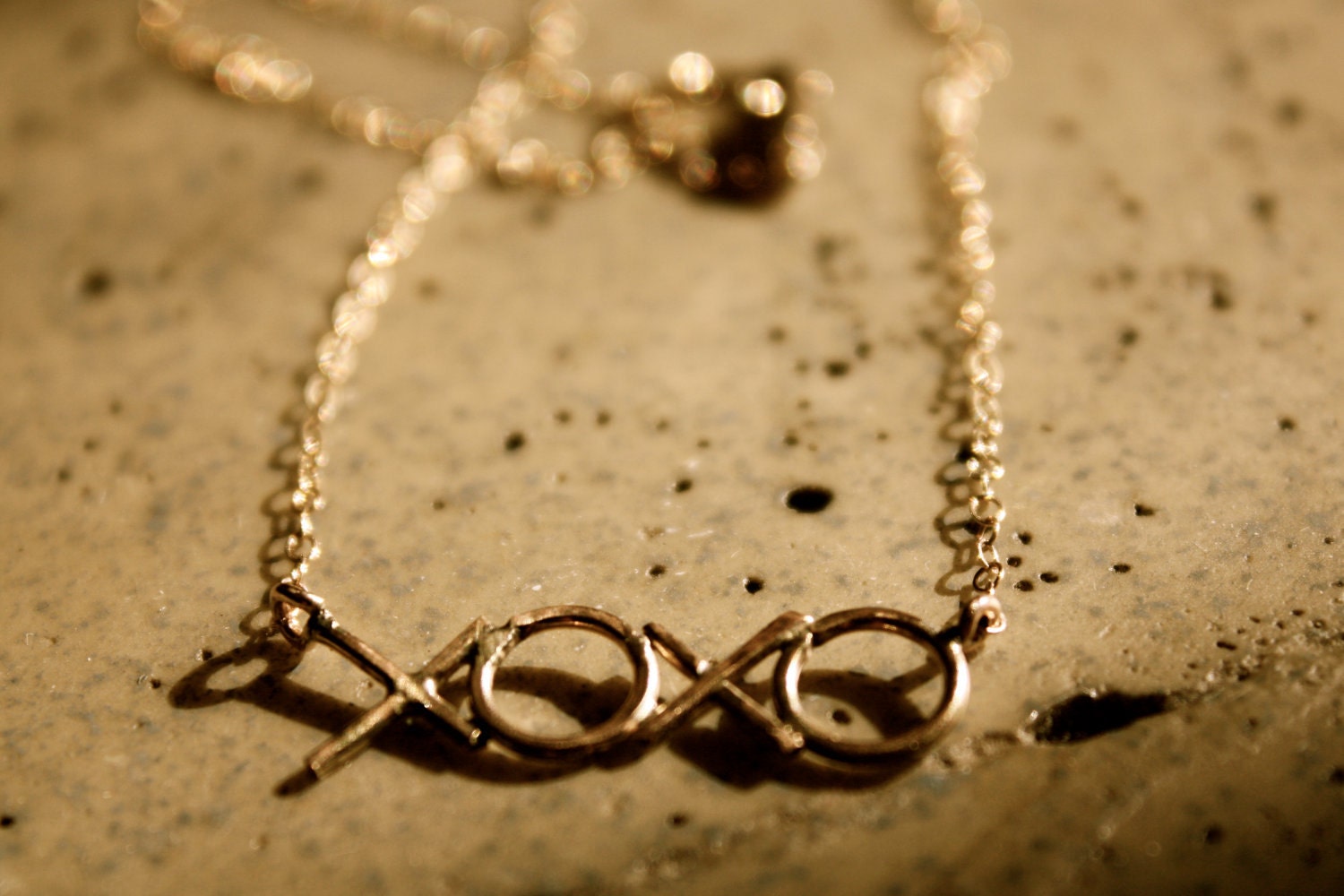 XOXO Gold fill necklace - Hugs and Kisses