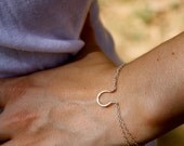 Lucky Horseshoe Sterling Silver Bracelet