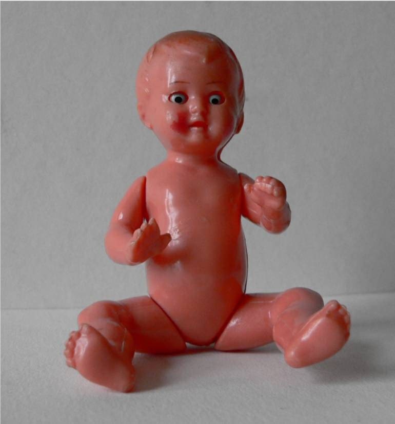 ES Germany marked plastic baby doll