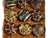 Decorative Funky Push Pins  Bulletin Board Pins Thumb Tacks in  Jungle Fever  (P01)