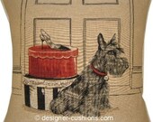 Alex Clark Scottie Scottish Terrier Dog Fashion Tapestry Cushion Sham