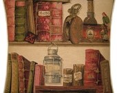 Library Theme Nautical Ships Lamp Tapestry Cushion Cover Sham