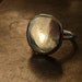Sterling silver ring Eco friendly ring Organic recycled sterling silver round ring