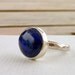 Lapis lazuli and sterling silver ring