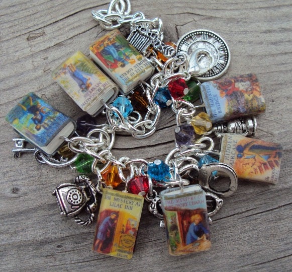 ADULT SIZE NancyDrew Books Fringe Charm Bracelet