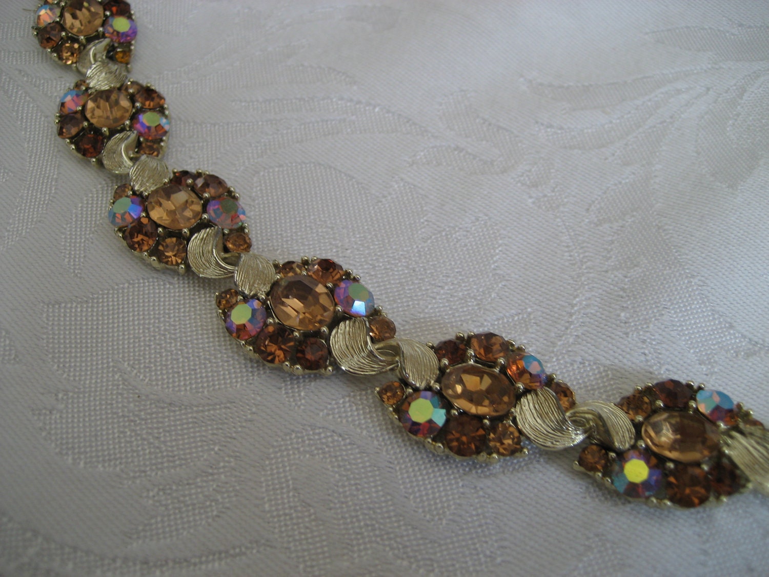 VINTAGE Lisner Rhinestone COSTUME JEWELRY Bracelet by abandc