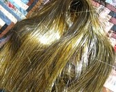 Vintage Style Silver and Gold Tarnished Icicles Tinsel Lametta
