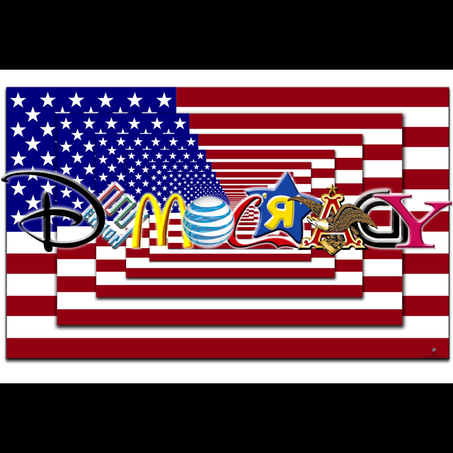 Democracy 27x39 Inch Offset Lithograph