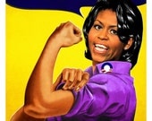 recovery.gov Michelle Obama as Rosie the riveter.