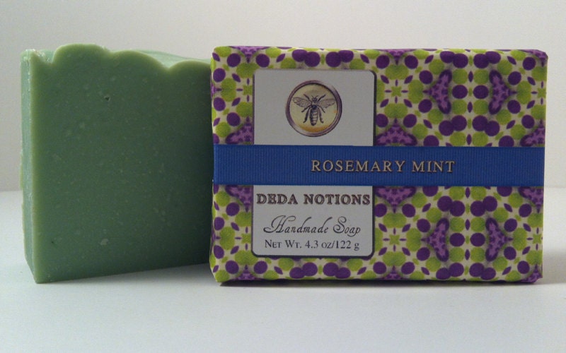 Rosemary and Mint - SHEA BUTTER SOAP - Cold Process Soap