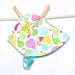 UB2 PERFECT PEAR a delicious, sweet hoppin' fun-in-the-sun summer sun hat by The Urban Baby Bonnet--- size small