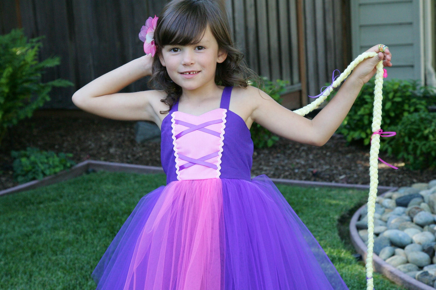 RAPUNZEL dress TUTU  dress Princess dress for special occasion or birthday party costume