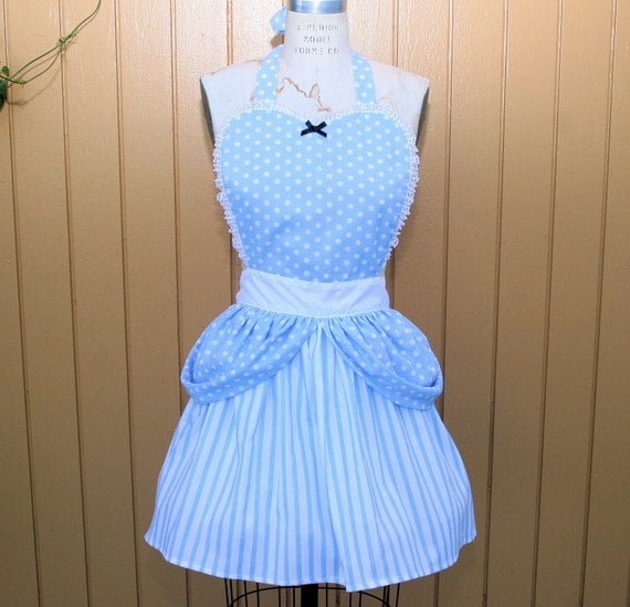 CINDERELLA APRON  Princess style  womens full Apron from Lover Dovers