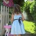 ALICE In WONDERLAND dress retro  APRON dress toddlers girls tea party handmade alice in wonderland  costume