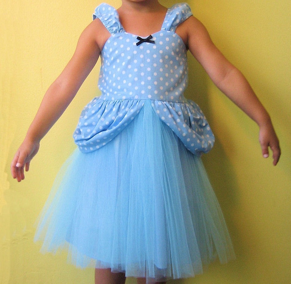 CINDERELLA costume Princess TUTU dress from Lover Dovers handmade girls costume great for Holiday trip