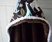Child Hooded Towel-Zoo Animals-30 x 30-Savvy Baby Goodies-Beach-Swimming-Bath Terry Kids Hooded Cover Up Wraps-Gifts-Boy