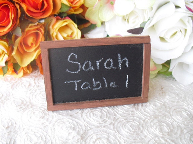 Rustic Mini Chalkboard Place Card or Escort Cards