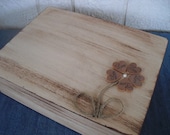 Vintage Inspired Garden Theme Rustic Wedding Wood Personalized GUEST BOOK ALTERNATIVE Set for 100 guests - Item 1325