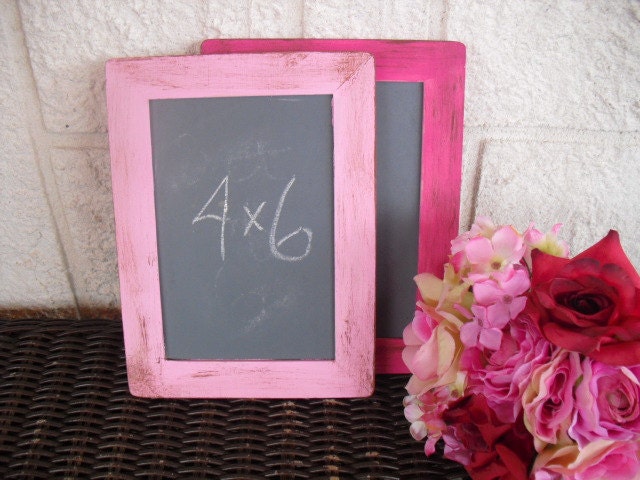 Chalkboards - SMALL Shabby Chic Rustic Distressed Chalkboards for Signs and Table Numbers or Photo Props (You Pick Color) - Item 1281