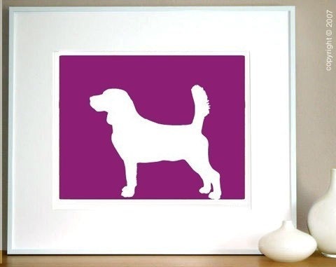 Mod Beagle Fine Art Print 8x10