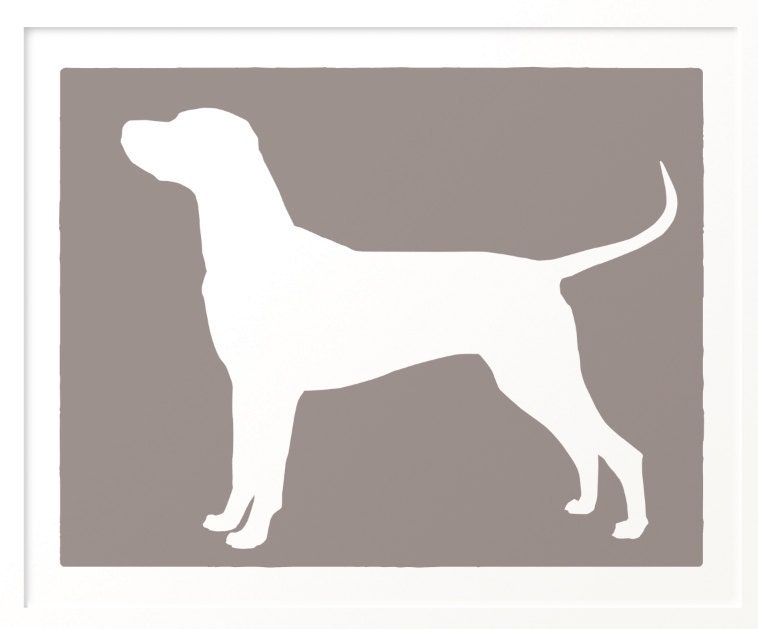 Mod Dalmatian Silhouette Art Print - 11x13