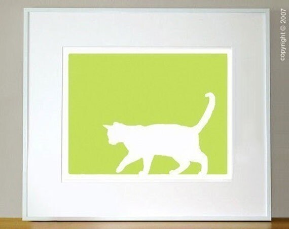 Mod American Shorthair Cat Fine Art Print