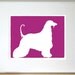 Mod Afghan Hound Print - 8x10