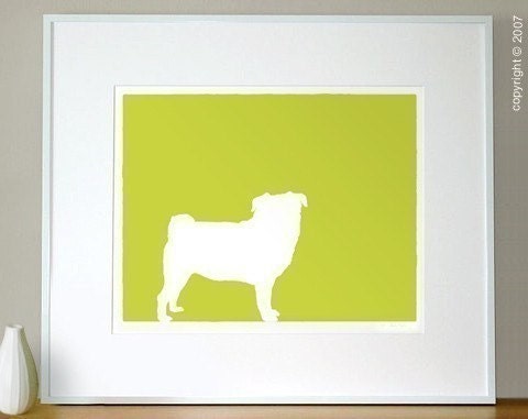 Mod Pug Fine Art Print - 8x10