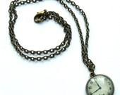 Vintage Clock Necklace