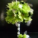 FRESH APPLE Green Wedding Bouquet With Guinea Feathers