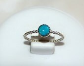 Nacozari turquoise beaded dotted sterling silver ring, megan fox in transformers movie BLACK FRIDAY SALE