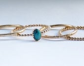 Turquoise ring December Birthstone Ring Stackable Ring Stacking Ring Gold Ring Bezel Set Ring Gemstone Ring