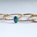 Turquoise ring December Birthstone Ring Stackable Ring Stacking Ring Gold Ring Bezel Set Ring Gemstone Ring