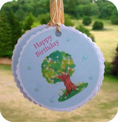 Magical Tree Gift Tags - Made with Recycled Paper - Eco Friendly Free Shipping