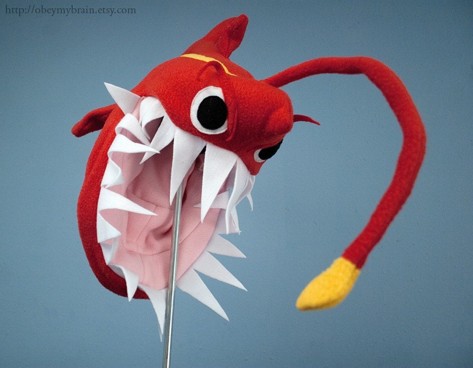 Fleece Angler Fish Hat - Red