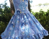 Cinderella Blue Fabric Princess Dress 2 3 4 5 6 Custom Order Disney Boutique