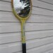 vintage tennis racket mirror-Spalding yellow